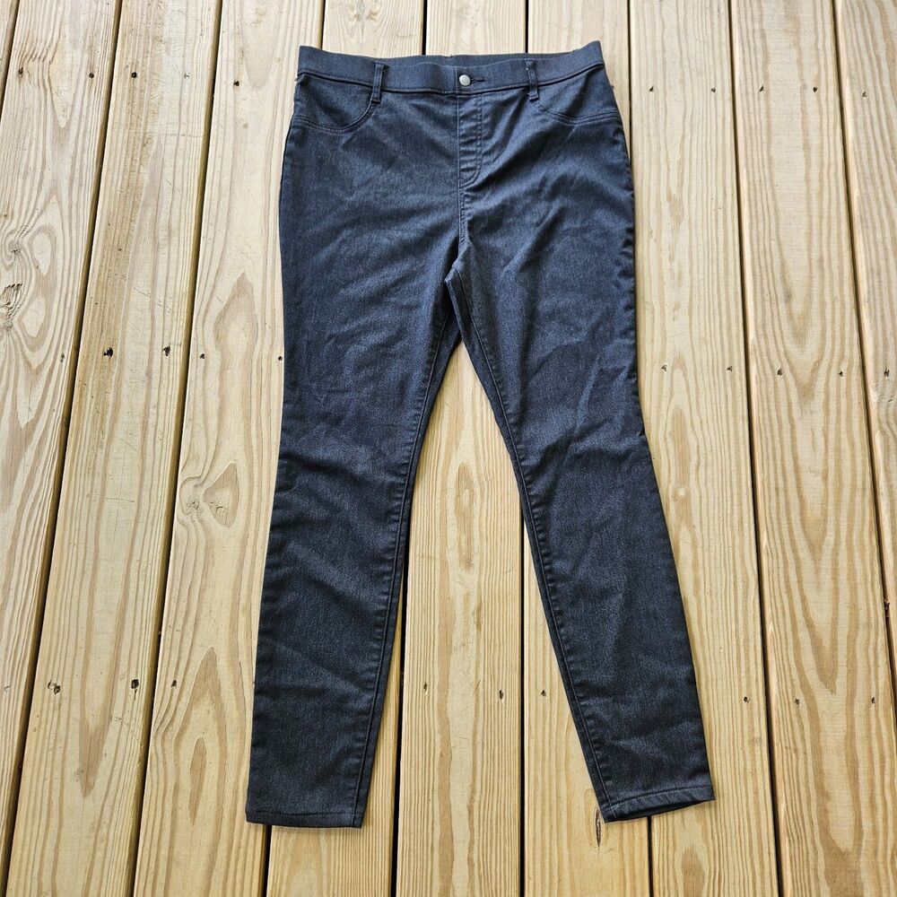 Time and Tru Women's Charcoal Grey Heather High Rise Jeggings Large